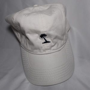 White Hat with palm embroider